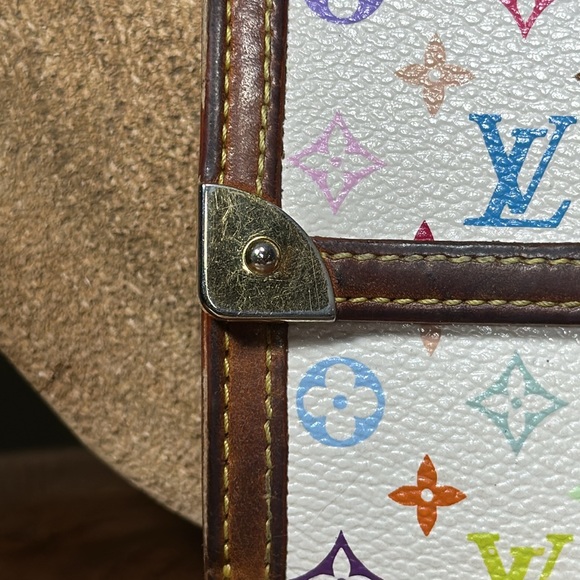 LOUIS VUITTON x Takashi Murakami White Monogram Multicolor Elise - Picture 3 of 16